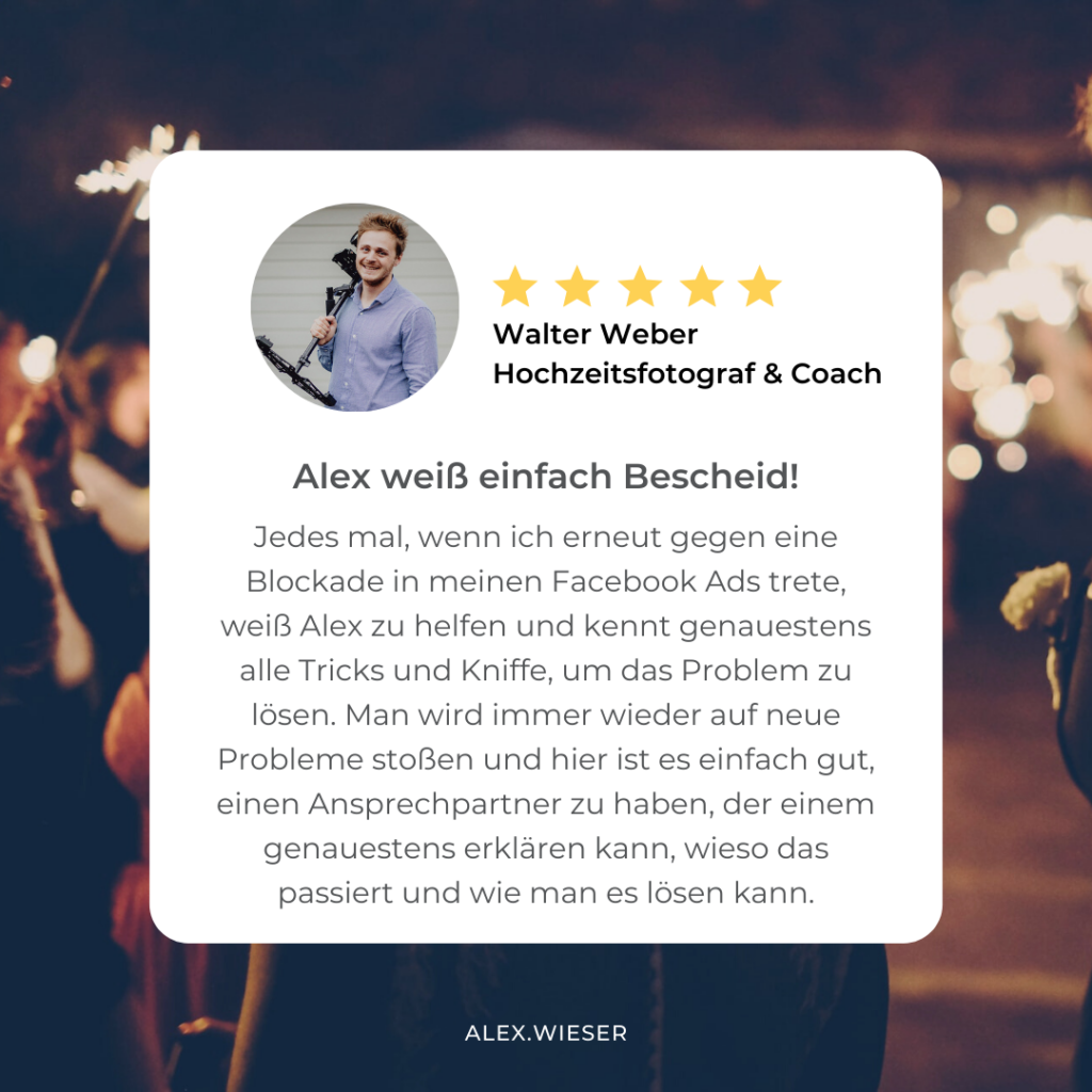 Testimonial Walter Weber