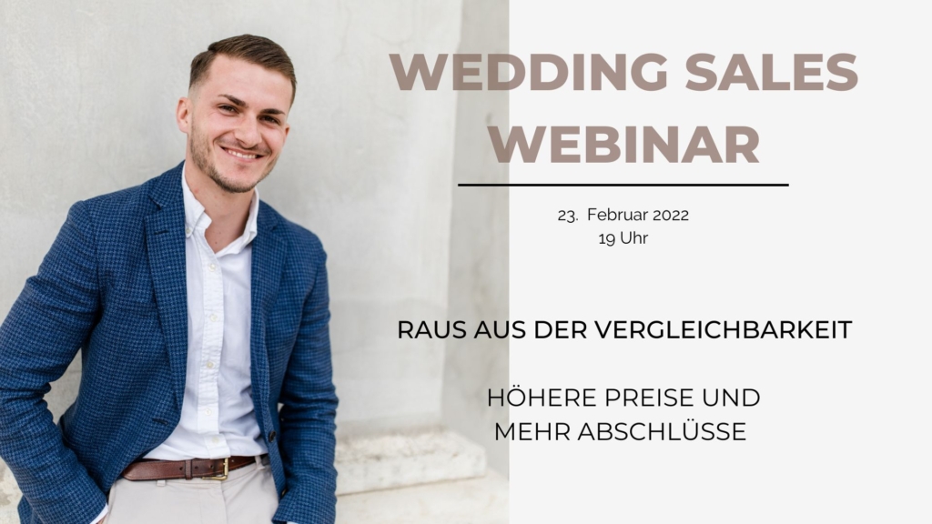 Wedding Sales Webinar