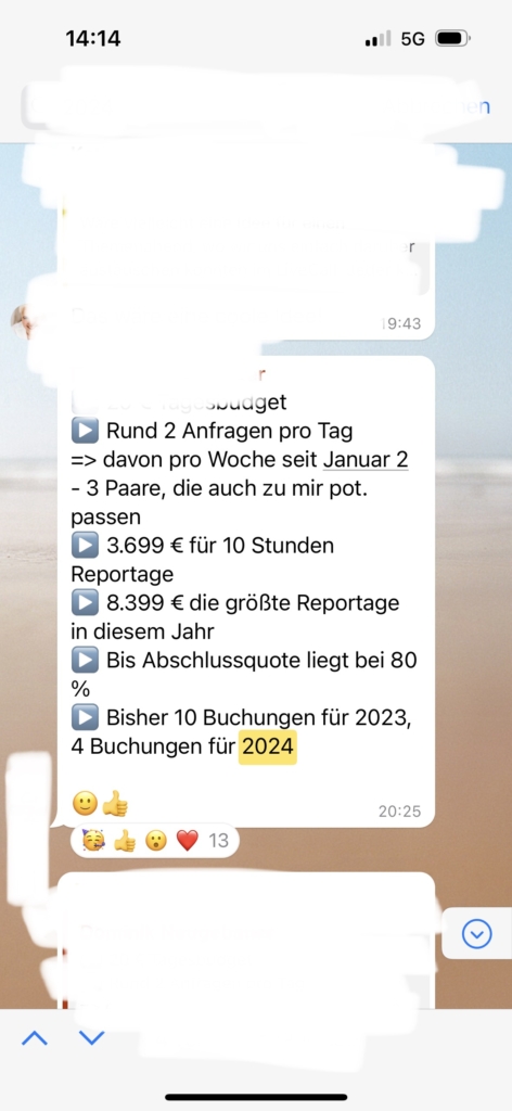 Hochzeitsfotografie Coaching