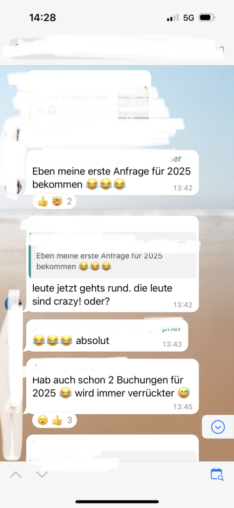 Hochzeitsfotografie Coaching