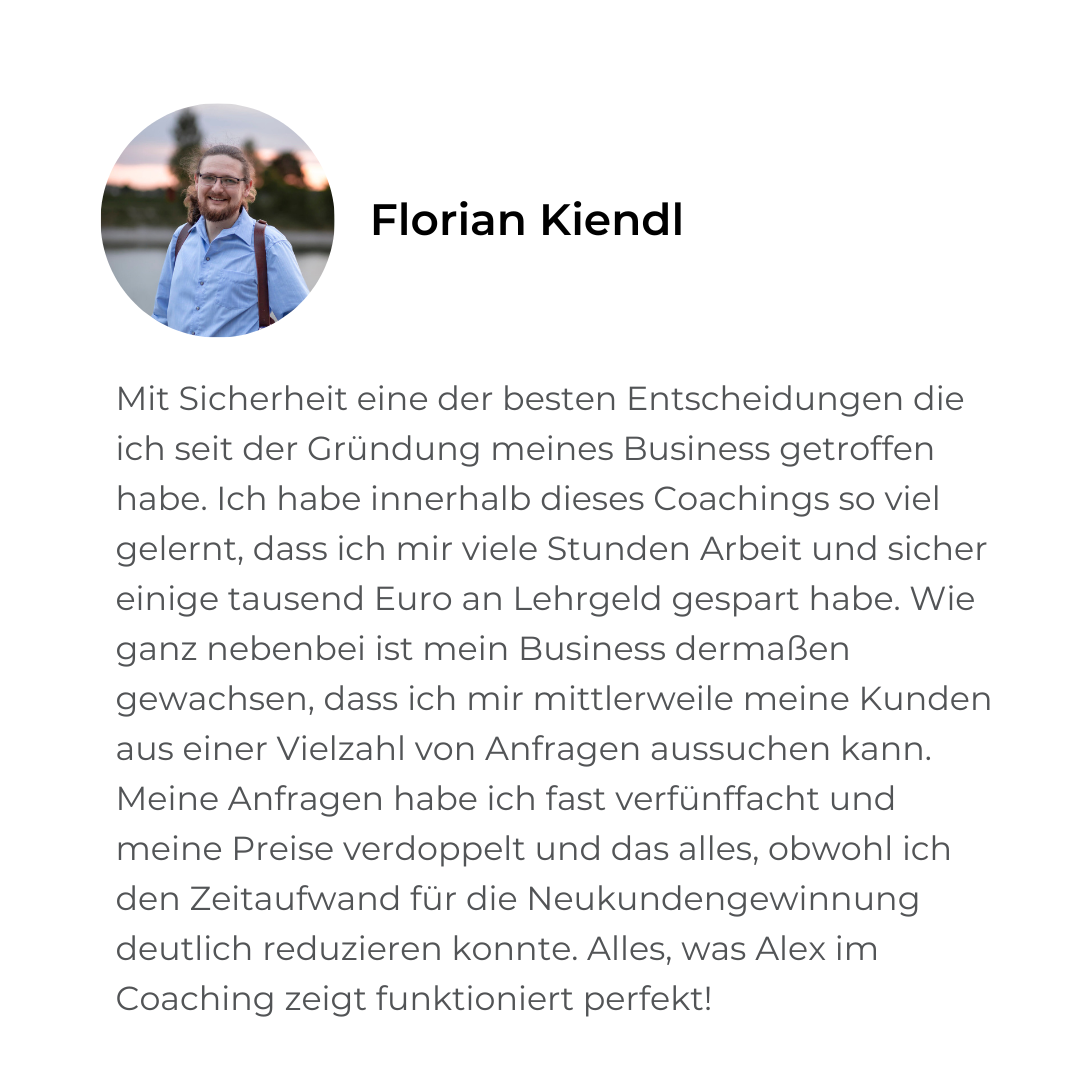 Hochzeitsfotograf Coaching
