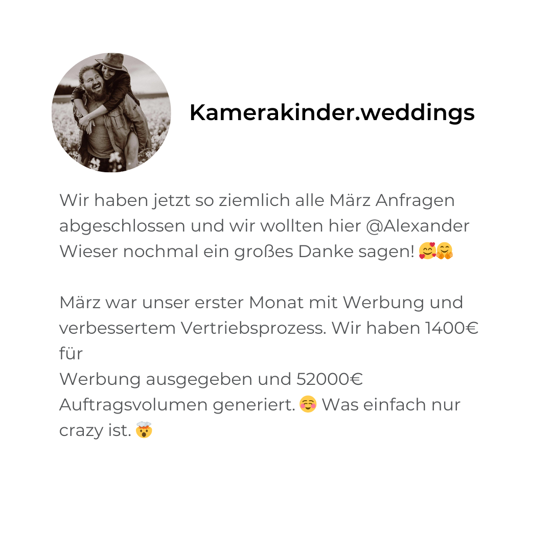 Hochzeitsfotograf Coaching