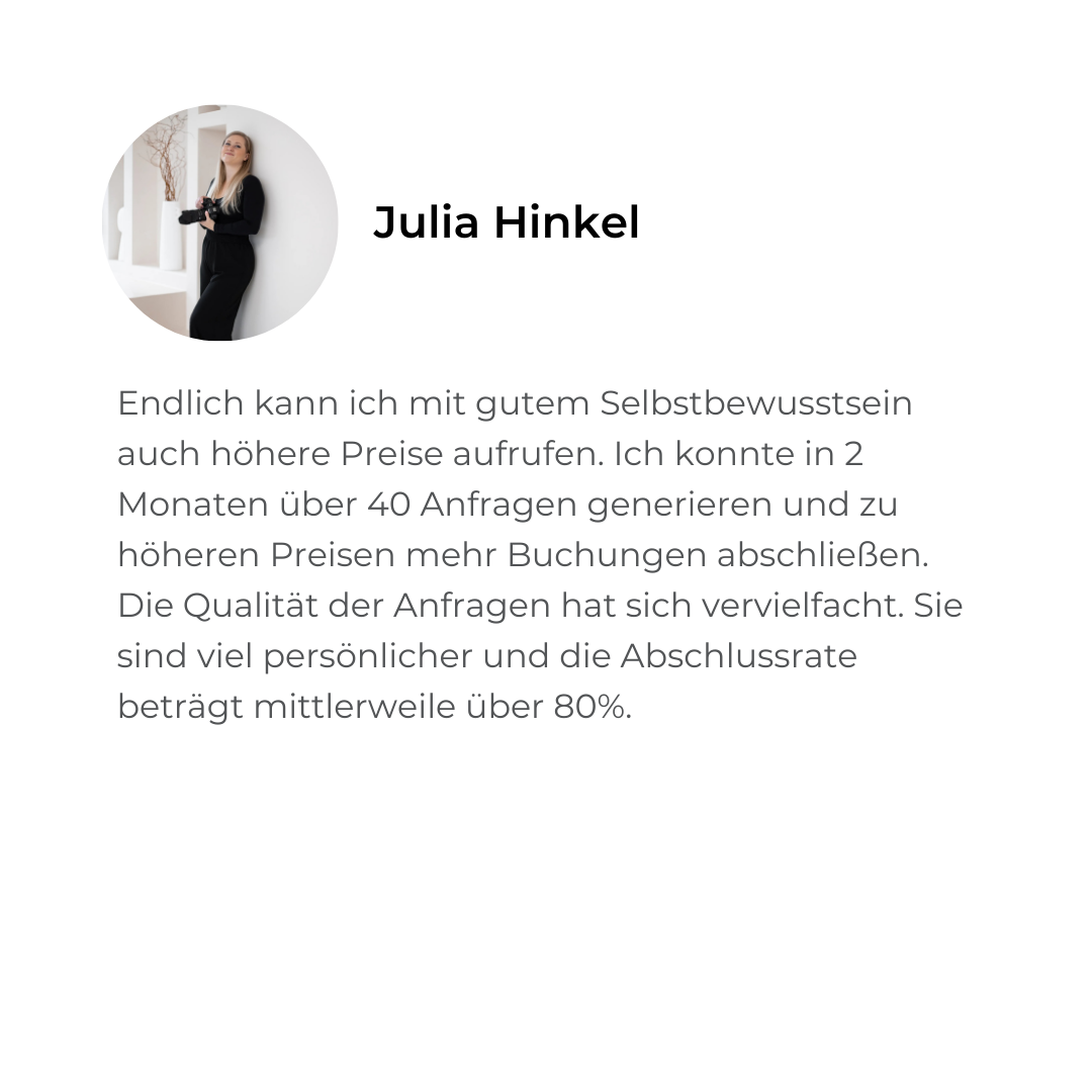 Hochzeitsfotograf Coaching