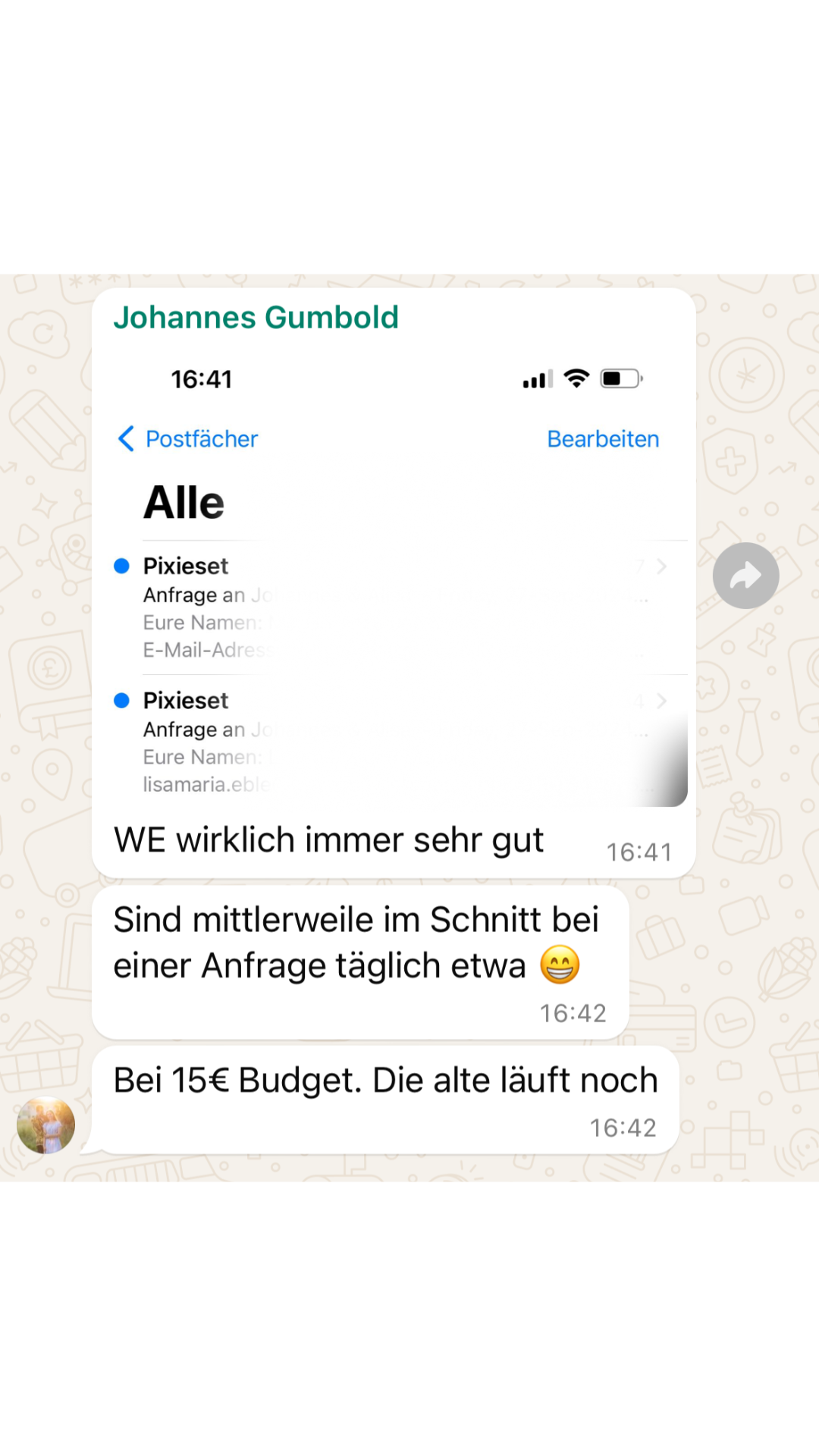 Instagram Werbung für Hochzeitsfotografen