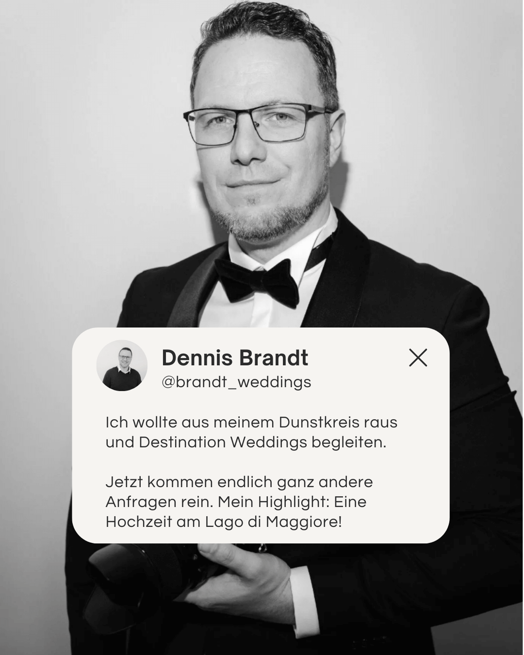 Instagram Werbung für Hochzeitsfotografen