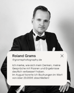 Instagram Werbung für Hochzeitsfotografen