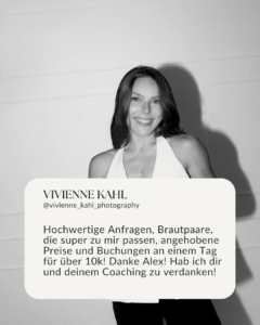 Instagram Ads schalten Hochzeitsfotograf
