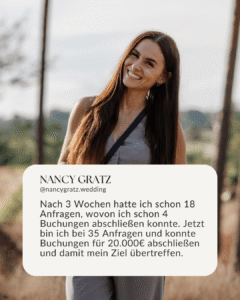 Instagram Ads schalten Hochzeitsfotograf