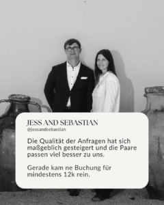 Instagram Ads schalten Hochzeitsfotograf