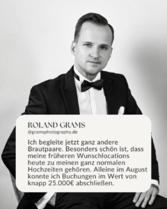 Instagram Ads schalten Hochzeitsfotograf