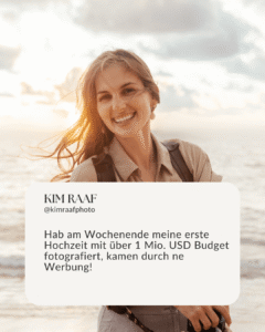 Instagram Ads schalten Hochzeitsfotograf