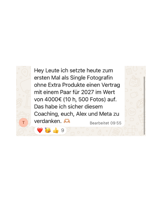 Instagram Ads schalten Hochzeitsfotograf